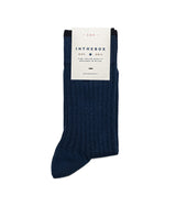 IN DER BOX BASIC-SOCKEN AUS BAUMWOLLE, GERIPPT, OTTANIO, HERGESTELLT IN ITALIEN - Shoelosophy
