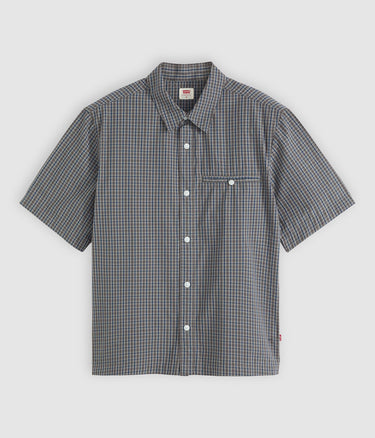 LEVI'S ZANDT CROPPED SHIRT 003NV-0000 IAN SMOKED PEARL - Shoelosophy