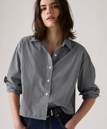 LEVI'S DAMEN CROPPED HARLIE HEMD 003P2-0000 MICRO GINGHAM DAMENHEMD - Shoelosophy