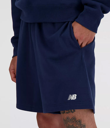 NEW BALANCE SPORT ESSENTIAL FRENCH TERRY SHORT MS41520 NAVY - Shoelosophy