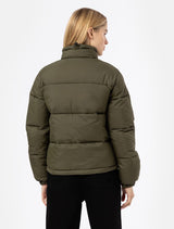 DICKIES WOMENS ALATNA JACKET MILITARY GREEN SHORT DOWN JACKET - Shoelosophy