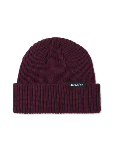 DICKIES WOODWORTH BEANIE GRAPE WINE - Shoelosophy