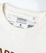 BARBOUR INTERNATIONAL STEVE McQUEEN RANDALL CREW 스웻셔츠 화이트 - Shoelosophy