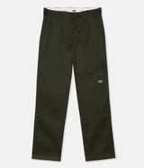 DICKIES SLIM STRAIGHT DOUBLE KNEE PANT OLIVE - Shoelosophy