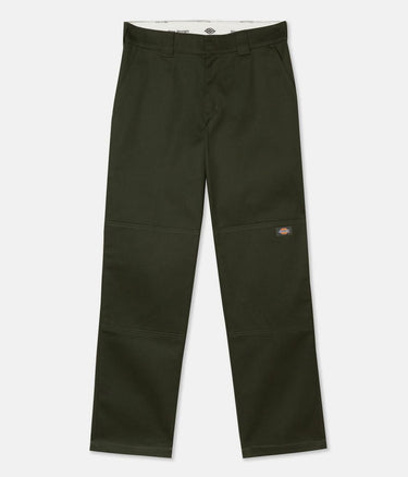DICKIES SLIM STRAIGHT DOUBLE KNEE PANT OLIVE - Shoelosophy