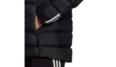 ADIDAS WOMEN GT1710 ITAVIC 3-STRIPES MIDWEIGHT BLACK JACKET - Shoelosophy