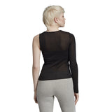 ADIDAS TLRD LONGSLEEVE TEE EC1049 BLACK MONOSPALLA DONNA - Shoelosophy