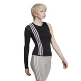 ADIDAS TLRD LONGSLEEVE TEE EC1049 BLACK MONOSPALLA DONNA - Shoelosophy