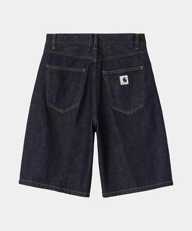 CARHARTT WIP WOMENS BRANDON SHORT I031919 BLUE RINSED - Shoelosophy