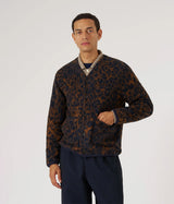 UNIVERSAL WORKS CARDIGAN 33722 NIGHT LEOPARD - Shoelosophy