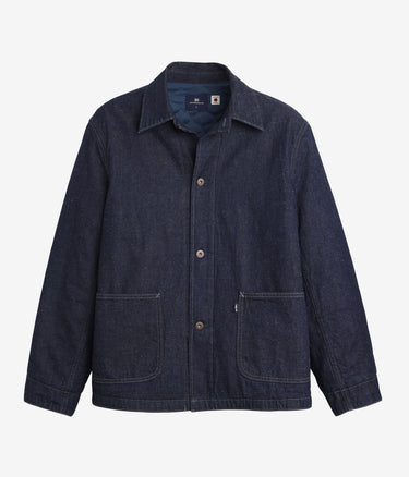 LEVI'S 블루 탭 네이비 색 코트 0033U-0000 브라이트 린스드 셀비지 데님 - Shoelosophy
