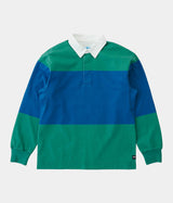 GRAMICCI LANGDON RUGBY SHIRT G5FM-J141 CERULEAN EMERALD - Shoelosophy