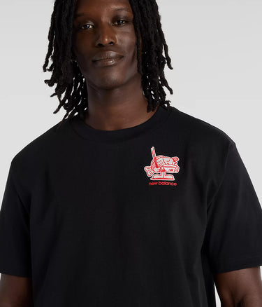 NEW BALANCE RAMEN T-SHIRT MT61H51D BLACK - Shoelosophy