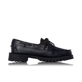 SEBAGO CAMPSIDES RANGER WAXY 여성 7002IR0 총 블랙 여성 모카신 야외 - 신발염증