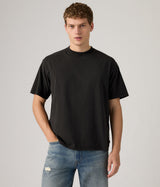 LEVI'S CROPPED T-SHIRT GARMENT DYED 0049F-0004 JET BLACK GARMENT DYED - Shoelosophy