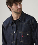 LEVI'S VINTAGE CLOTHING 1936 TYPE 1 재킷 70506-0028 블루 인디고 리지드 MADE IN JAPAN 수축 핏 - Shoelosophy