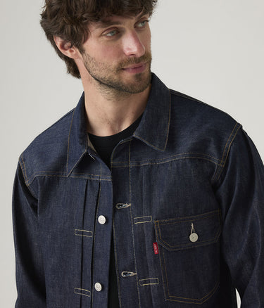 LEVI'S VINTAGE CLOTHING 1936 TYPE 1 재킷 70506-0028 블루 인디고 리지드 MADE IN JAPAN 수축 핏 - Shoelosophy