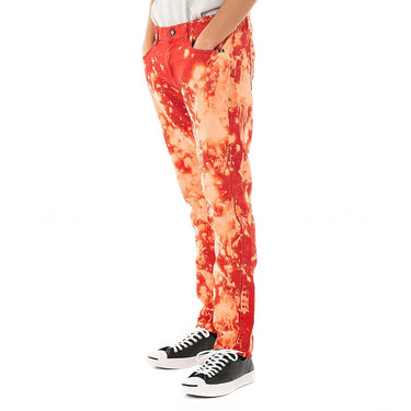 AMISH DAVID BULL RED SPLASH HOSE, HERGESTELLT IN ITALIEN HERRENJEANS TIE DYE - Shoelosophy