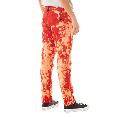 AMISH DAVID BULL RED SPLASH HOSE, HERGESTELLT IN ITALIEN HERRENJEANS TIE DYE - Shoelosophy