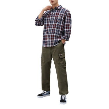 DICKIES 이글 벤드 팬츠 밀리터리 그린 - Shoelosophy