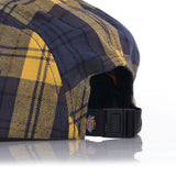 DICKIES HORNBECK CHECK 6 PANEL HAT AIR FORCE BLUE - Shoelosophy