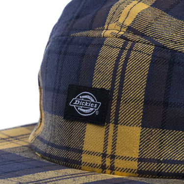 DICKIES HORNBECK CHECK 6 PANEL HAT AIR FORCE BLUE - Shoelosophy