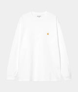 CARHARTT WIP CHASE 긴팔 티셔츠 I026392 WHITE - Shoelosophy