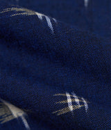 UNIVERSAL WORKS CAMP SHIRT SQUARE IKAT P34073 INDIGO - Shoelosophy