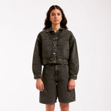 DR DENIM TILLY WORKER JACKET 2211102 WASHED THYME - Shoelosophy