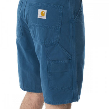 CARHARTT RUCK SINGLE KNEE SHORT I027945 MOODY BLUE GARMENT DYED - Shoelosophy