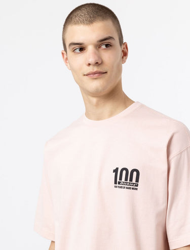 DICKIES 100TH ANNIVERSARY LOGO TEE PEACH - Shoelosophy