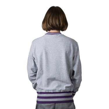 CHAMPION REVERSE WEAVE CREWNECK 211685 EM004 GRAU LILA - Shoelosophy