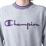 CHAMPION REVERSE WEAVE CREWNECK 211685 EM004 GRAU LILA - Shoelosophy