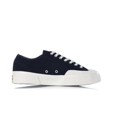 SUPERGA ARTIFACT 2432 WORKS LOW CUT COTTON CANVAS BLACK OFF WHITE - Shoelosophy