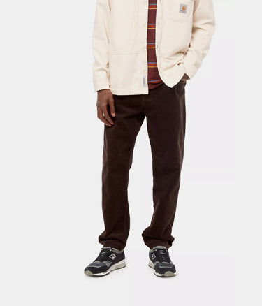 CARHARTT NEWEL PANT I027232 CORDUROY TOBACCO RINSED - Shoelosophy
