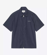 CARHARTT WIP POSTAL ZIP SHIRT I036189 BLUE WAX - Shoelosophy