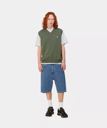 CARHARTT WIP LANDON 반바지 I030469 블루 헤비 스톤 워시드 - Shoelosophy