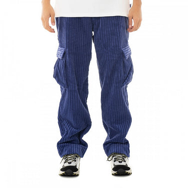 BONSAI CARGO VELVET PANT MADE IN ITALY PT012 BLUE VELVET - Shoelosophy