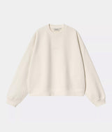 CARHARTT WIP WOMENS BENTON SWEATSHIRT I034511 WAX GARMENT DYED - Shoelosophy