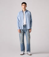 LEVI'S 501 ORIGINAL SELVEDGE DENIM 00501-3736 TURQUOISE RIVET HERREN SELVE JEANS - Shoelosophy