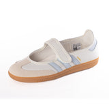 ADIDAS FEMME SAMBA JANE JR7339 CLOUD BLANC GUM HALO BLEU - Shoelosophy