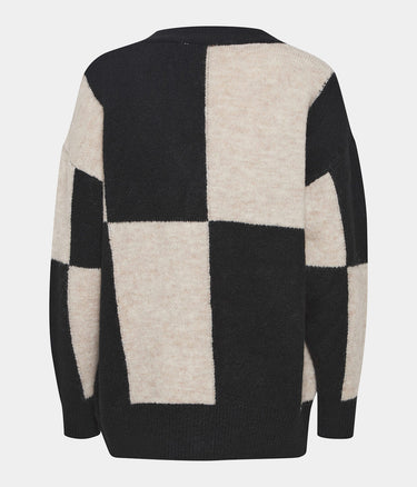 ICHI IHALLURA CARDIGAN METEORIT CHECK - Shoelosophy