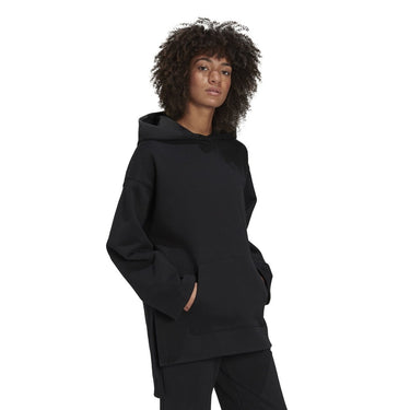 ADIDAS WOMEN HOODIE ADICOLOR FLEECE H11400 BLACK - Shoelosophy