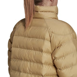 ADIDAS WOMEN GQ2344 ITAVIC 3-STRIPES MIDWEIGHT BEIGE JACKET - Shoelosophy