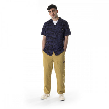 DICKIES QUAMBA SHIRT NAVY TIGER PRINT - Shoelosophy