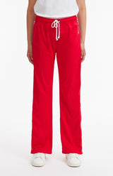 CHAMPION REVERSE WEAVE STAIGHT HEM PANTS 111250 RS017 RED PANTALONE DONNA - Shoelosophy