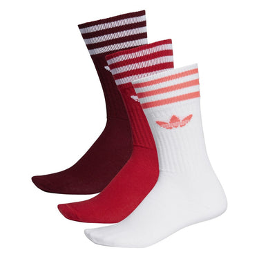 ADIDAS SOLID CREW SOCKS ED9360 MULTICOLOR 3 PAIRS - Shoelosophy
