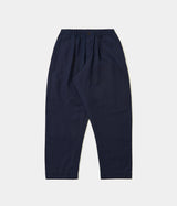 UNIVERSAL WORKS OXFORD PANT LINEN SLUB WEAVE P34027 NAVY - Shoelosophy