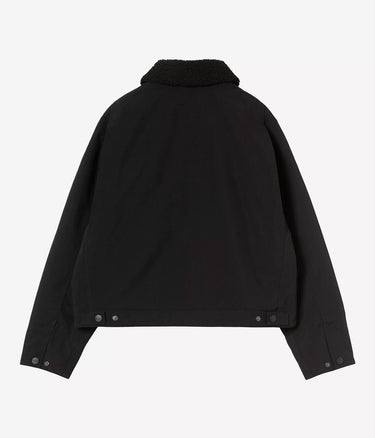 CARHARTT WIP 여성 NEWKIRK 재킷 I033880 BLACK WILD DOG 프린트 - Shoelosophy