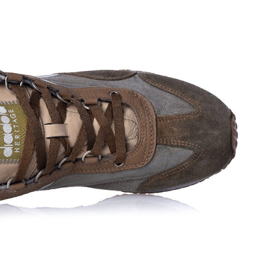 DIADORA HERITAGE EQUIPE DIRTY STONE WASHED EVO BEIGE LEDER - Shoelosophy